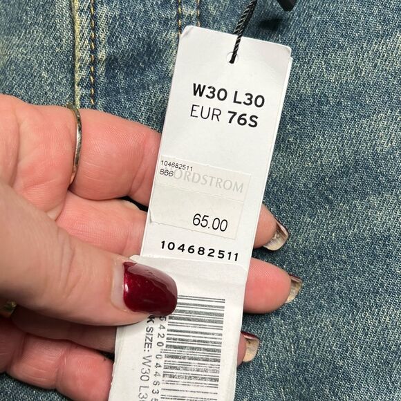 TopMan | NWT Destroyed Stretch High Rise Button Fly Skinny Jeans - Picture 4 of 6